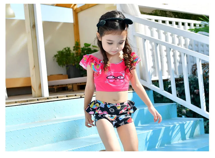 Swimsuit Parent-child split skirt for girls parent-child swimwear