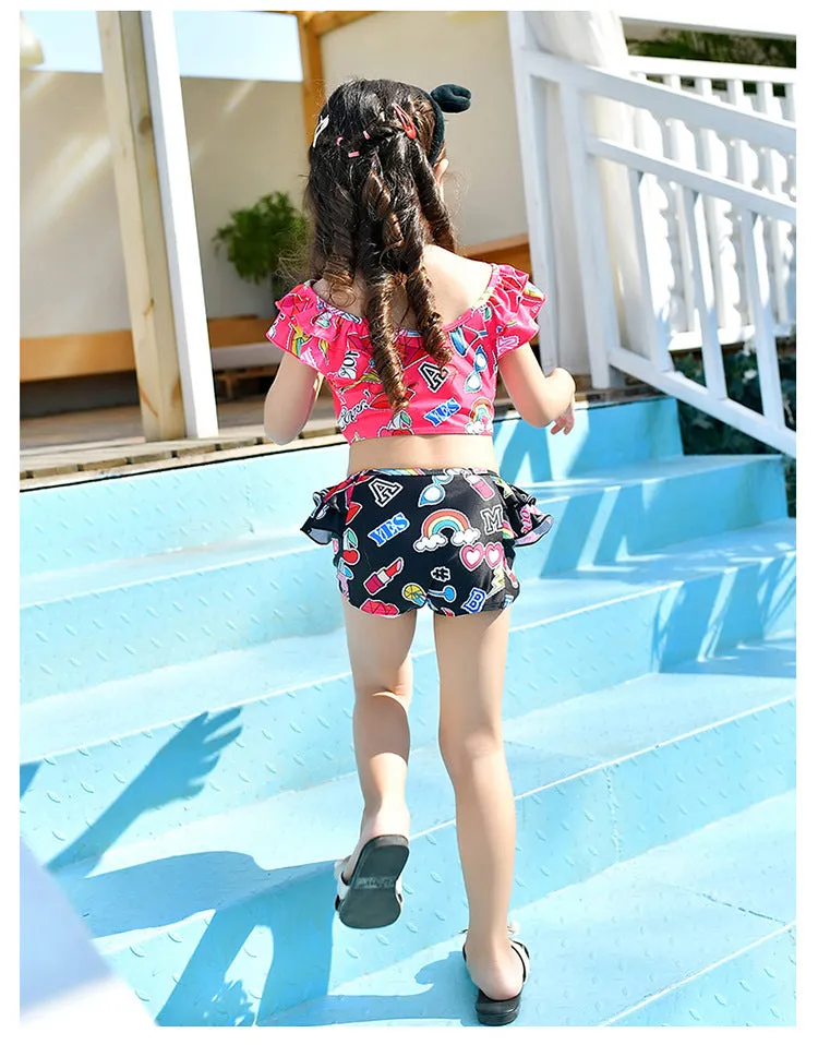 Swimsuit Parent-child split skirt for girls parent-child swimwear