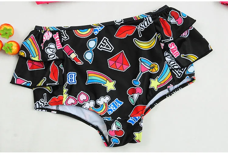 Swimsuit Parent-child split skirt for girls parent-child swimwear