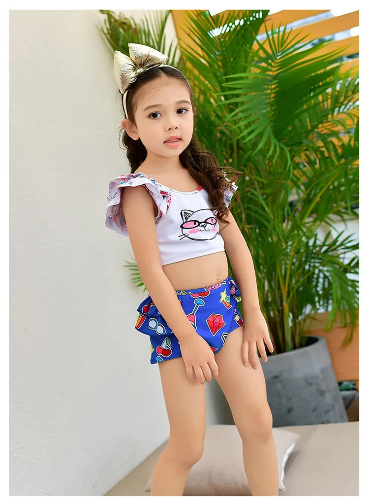 Swimsuit Parent-child split skirt for girls parent-child swimwear