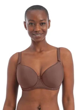 The Freya Idol Uw Molded Balcony Bra in Coffee Roast | Brown Freya Idol Bras