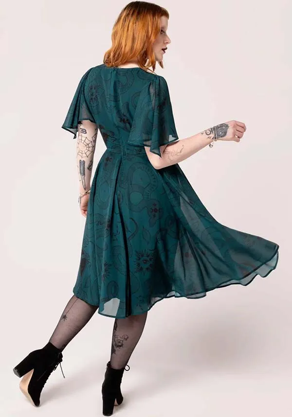 Venom [Dark Green] | MIDI DRESS