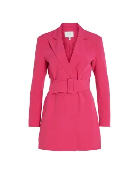 Vila Clothes Belted Blazer Dress Pink