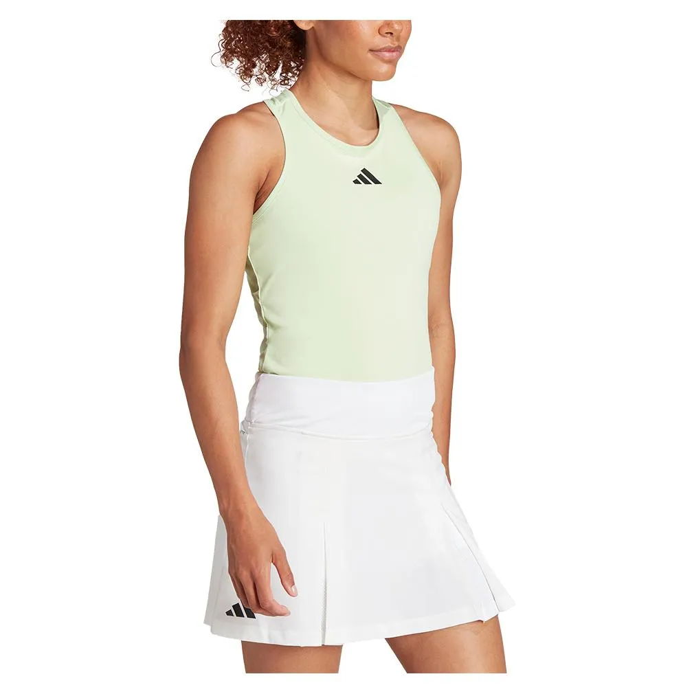 Women's Club Tennis Tank Semi Green Spark