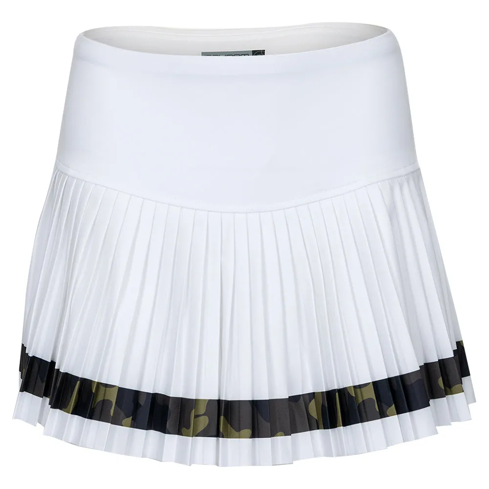 Women`s Harper 13.5 Inch Tennis Skort White and Camo