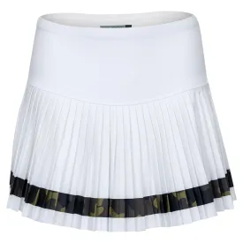 Women`s Harper 13.5 Inch Tennis Skort White and Camo